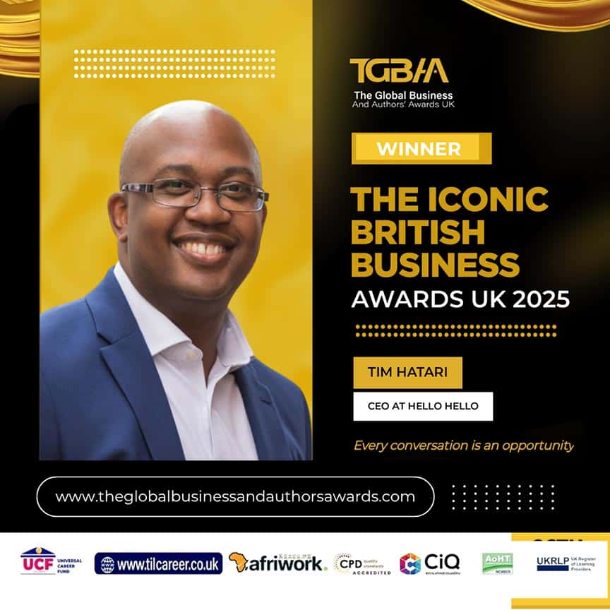 Tim Hatari The Global Business and Authors Awards
